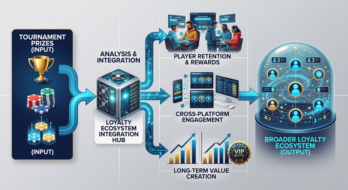 Flowchart illustrating how reel tournament winnings integrate with VIP levels and recurring reward streams