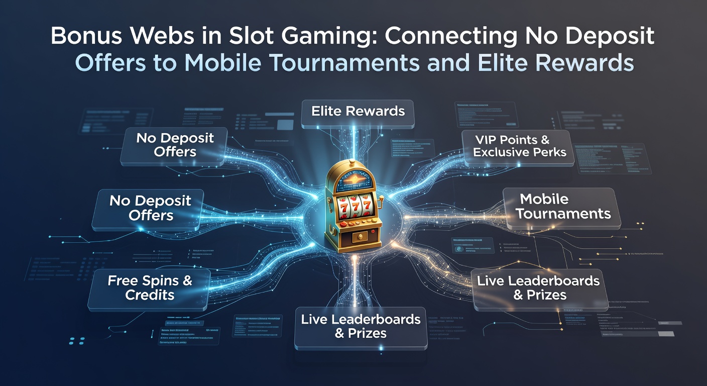 Diagram depicting mobile tournament brackets feeding into VIP reward escalators and elite jackpot access