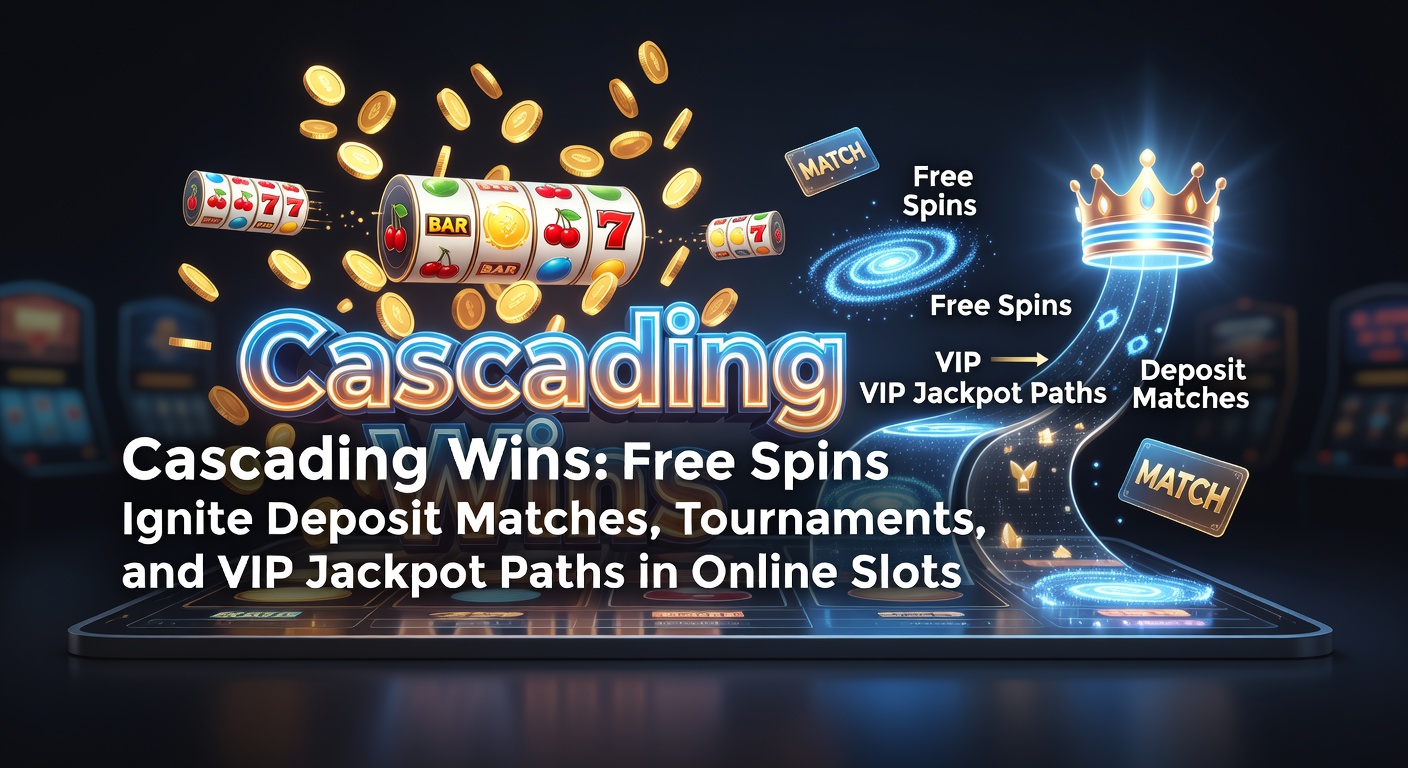 Vibrant online slot reels cascading with winning symbols, triggering free spins and bonus multipliers in a dynamic gameplay sequence
