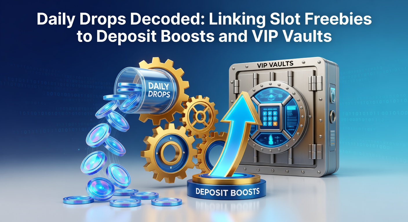 Infographic illustrating the progression from daily slot drops to deposit multipliers and VIP access keys, with timelines and conversion stats