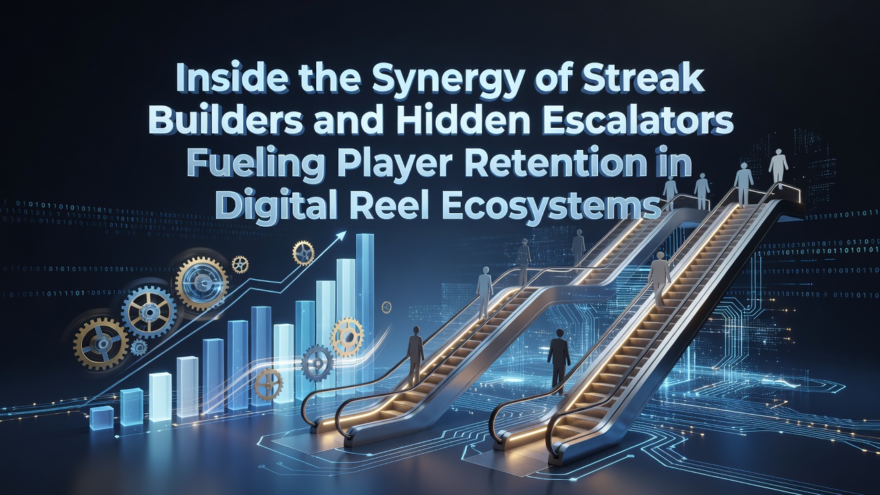 Digital slot interface showing streak indicators and progressive reward ladders in action