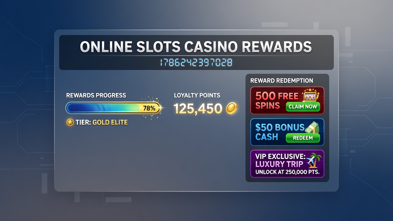 VIP tier progression chart for slot rewards including jackpot trails and loyalty points
